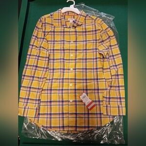 Cat and Jack boys XL plaid button up